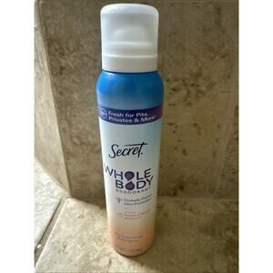 Secret Whole Body Deodorant Spray, Peach & Vanilla Blossom, Aluminum Free NEW